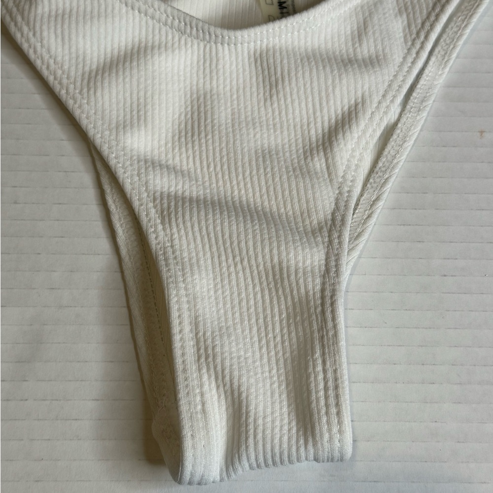 Zaful Ivory Ribbed Swimwear - Picture 7 of 11